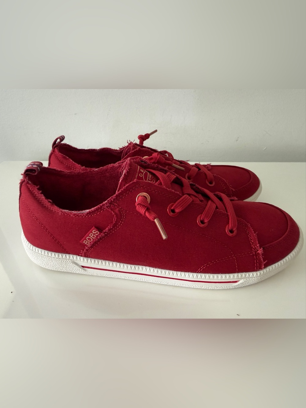 SKECHERS BOBS B Cute 2.0 Sneakers Shoes Size 9 Red
